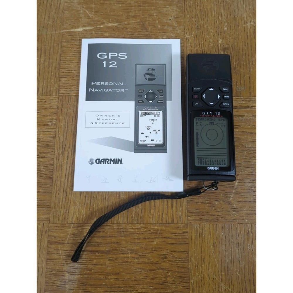 Garmin GPS 12 Channel GPS Personal Navigator Hiking Trekking Handheld - TESTED